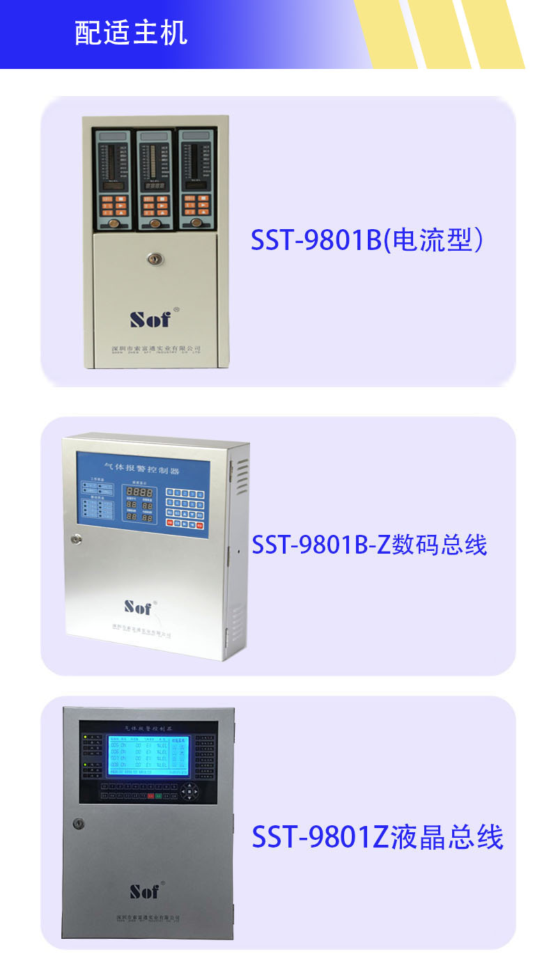 索富通GT-9801TC-NO2二氧化氮?dú)怏w探測(cè)器(圖5)