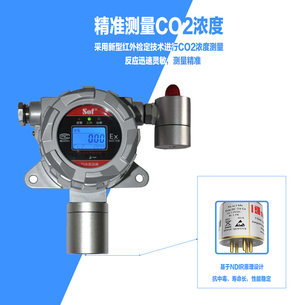 GT-9801TC-CO2二氧化碳氣體探測器(圖3)